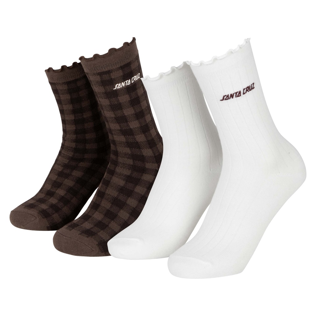 Strip Frill Socks (2 Pack)