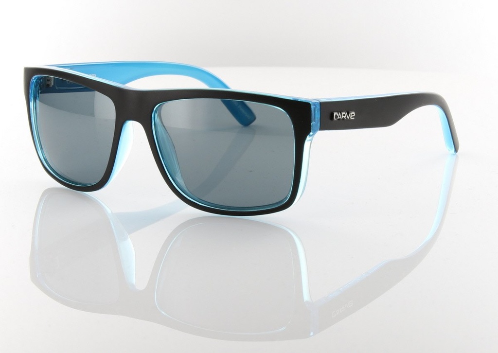 Sunglasses Crimson Matt Black/Cyan Polarized