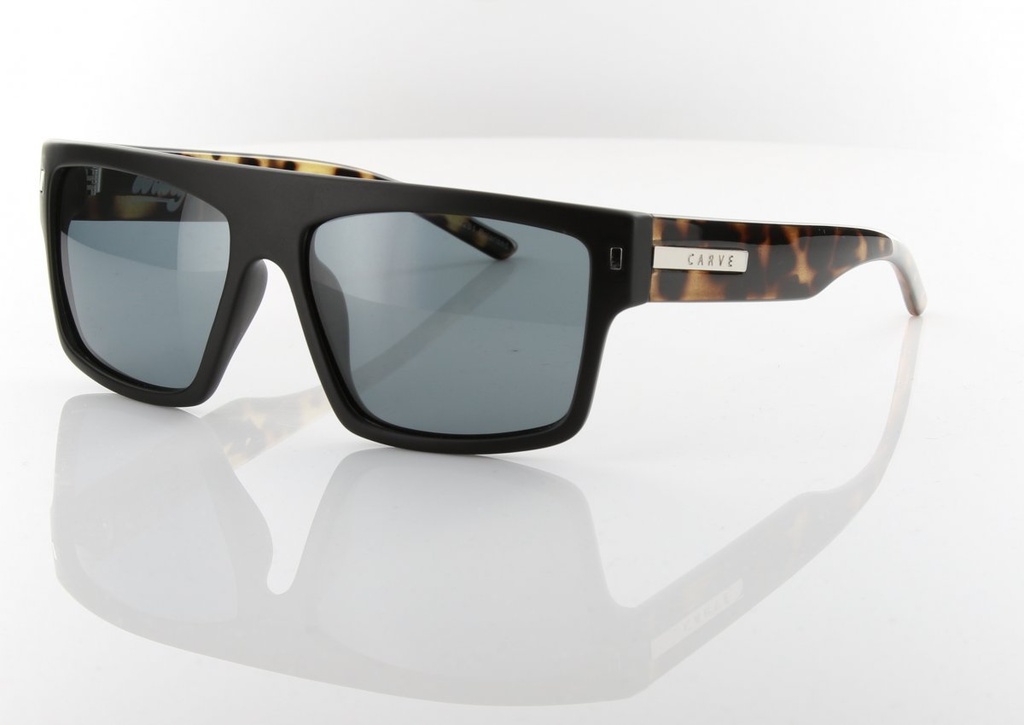 Sunglasses Wavey Matt Black/Tort Polarized