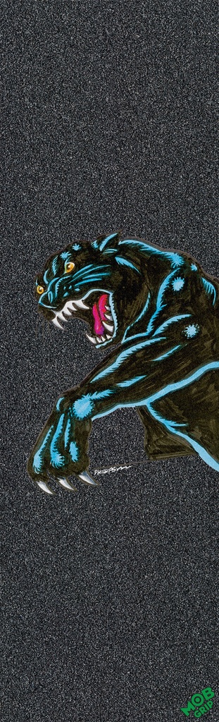 [88483971-167153] Santa Cruz Natas Sketch Panther Grip Tape 11in x 33in Sheet Graphic Mob