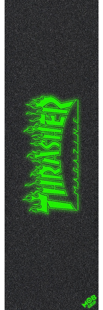 [88483973-167155] Thrasher Flame Glow Logo Grip Tape 10in x 33in Sheet Graphic Mob