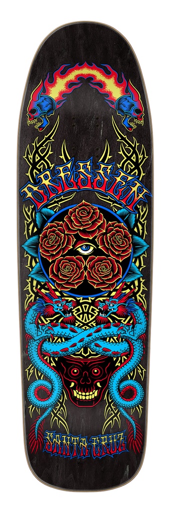 [11117670-167104] Dressen Rose Crew Five Pro Shaped 9.30in X 32.36in Santa Cruz Decks