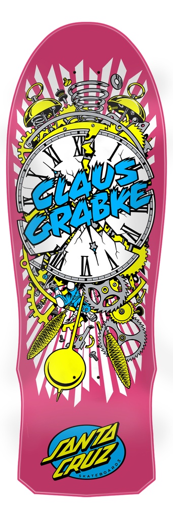 [11117673-167107] Grabke Exploding Clock Reissue 10.04in X 29.83in Santa Cruz Decks