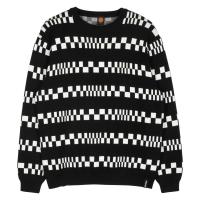 KNIT CREW CHECK STRIPE