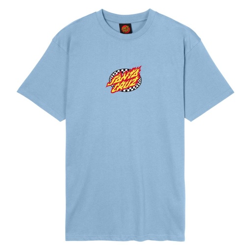 TEE OVAL CHECK FLAME FRONT
