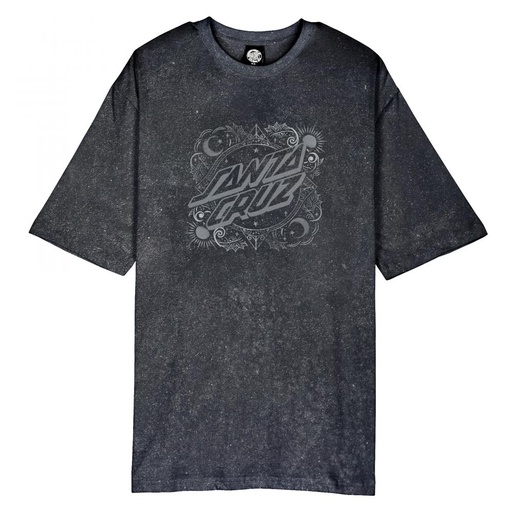 WOMEN TEE ORNATE DOT FRONT OVERSIZED