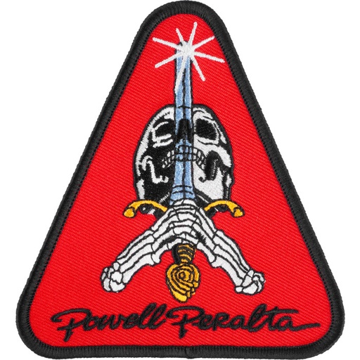 [APASAS2R1] PATCH PP SKULL & SWORD RED