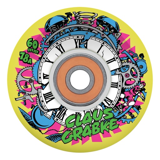 [22223333] 60MM CLAUS GRABKE BLACKLIGHT LIGHT UPS OG SLIME NEON YELLOW 78A