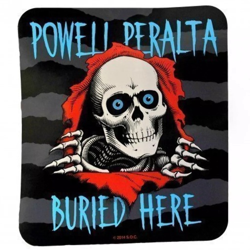 [9PPSTI20000] STICKER RIPPER BURIED HERE 20 X 23 CM
