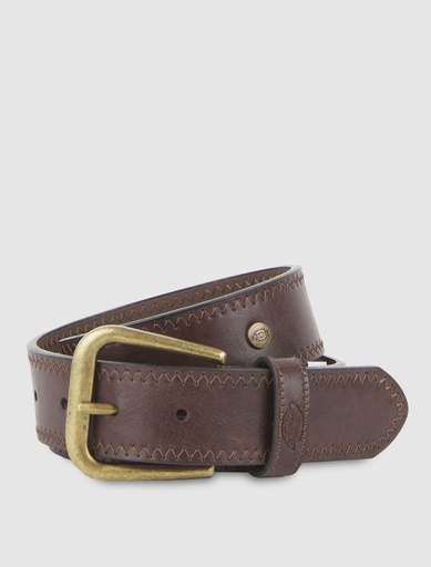 BELT STUDDED DRK BRN