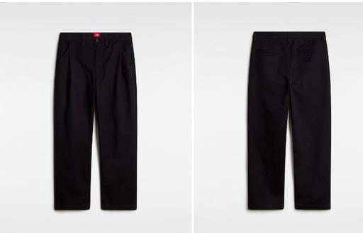 LOOSE PLEATED PAN BLACK