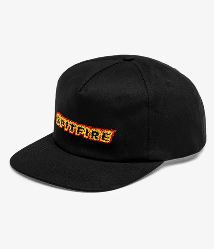 FLAMES SCRIPT SNAPBACK BLK