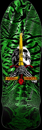 [DCPMRRSSGG08] Geegah • Skull & Sword '08' • 9.75" • Green Foil  *JAN ETA