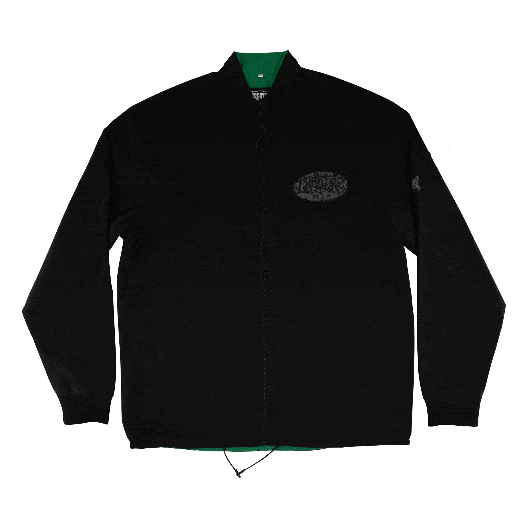 Patent Hooded Windbreaker Jacket (copia)