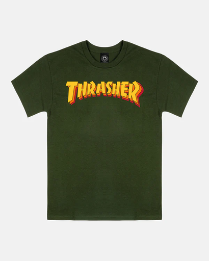 STACKED TEE FRO. GRN