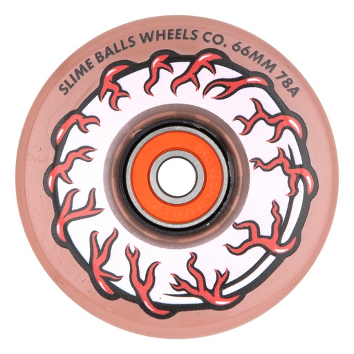 [22223378066] 66mm Pink Eyes Light Ups OG Slime 78a Slime Balls Wheels