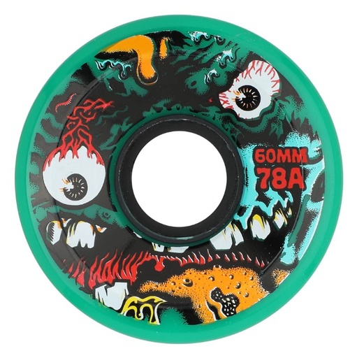 [22223441-161366] 60mm Roskopp Face Two Reissue OG Slime Green 78a Slime Balls Wheels