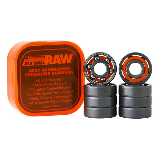 [33531418-161316] 6-Ball Bearing Raw Bronson Speed Co. BOX/8
