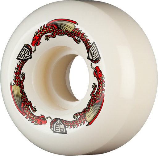 [WSBADFV5R523093A4] Powell-Peralta™ Dragon Formula Red • 52mm x 30mm • 93A • V5 • Off White