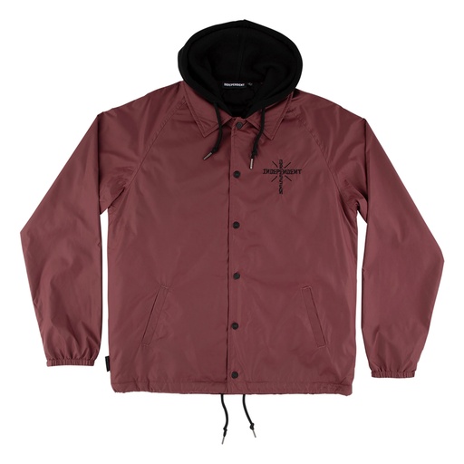 Dressen Skull Rose Hooded Windbreaker Jacket 