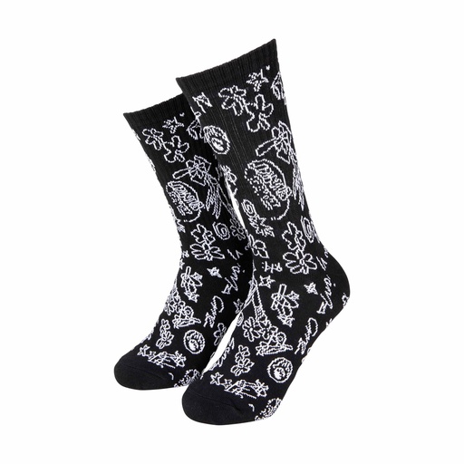 [SCA-SCK-0619] Artificial Scribble Sock