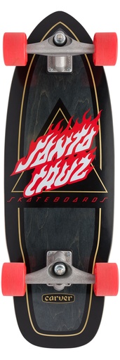 [11116795] FLAMED NOT A DOT CUT BACK / CARVER CX TRUCKSET 9.75 X 29.95  SURF SKATE