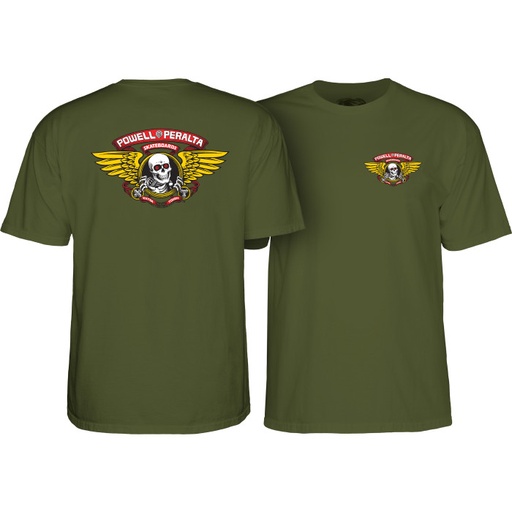 TEE WINGED RIP '2' MILITARY GREEN