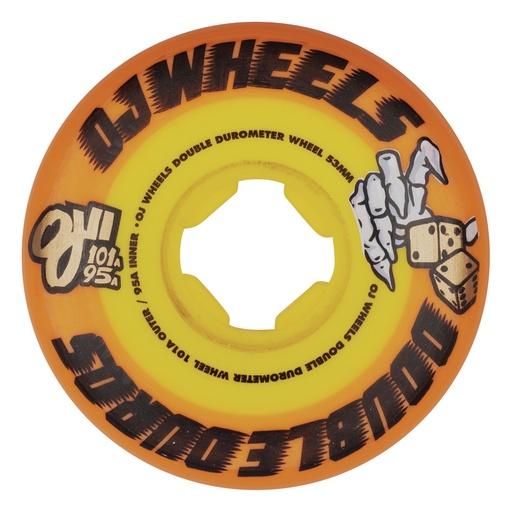 [22223232-149840] 53MM DOUBLE DURO ORANGE YELLOW 101A/95A