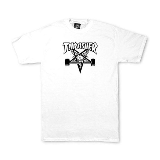 SKATEGOAT TEE WHT